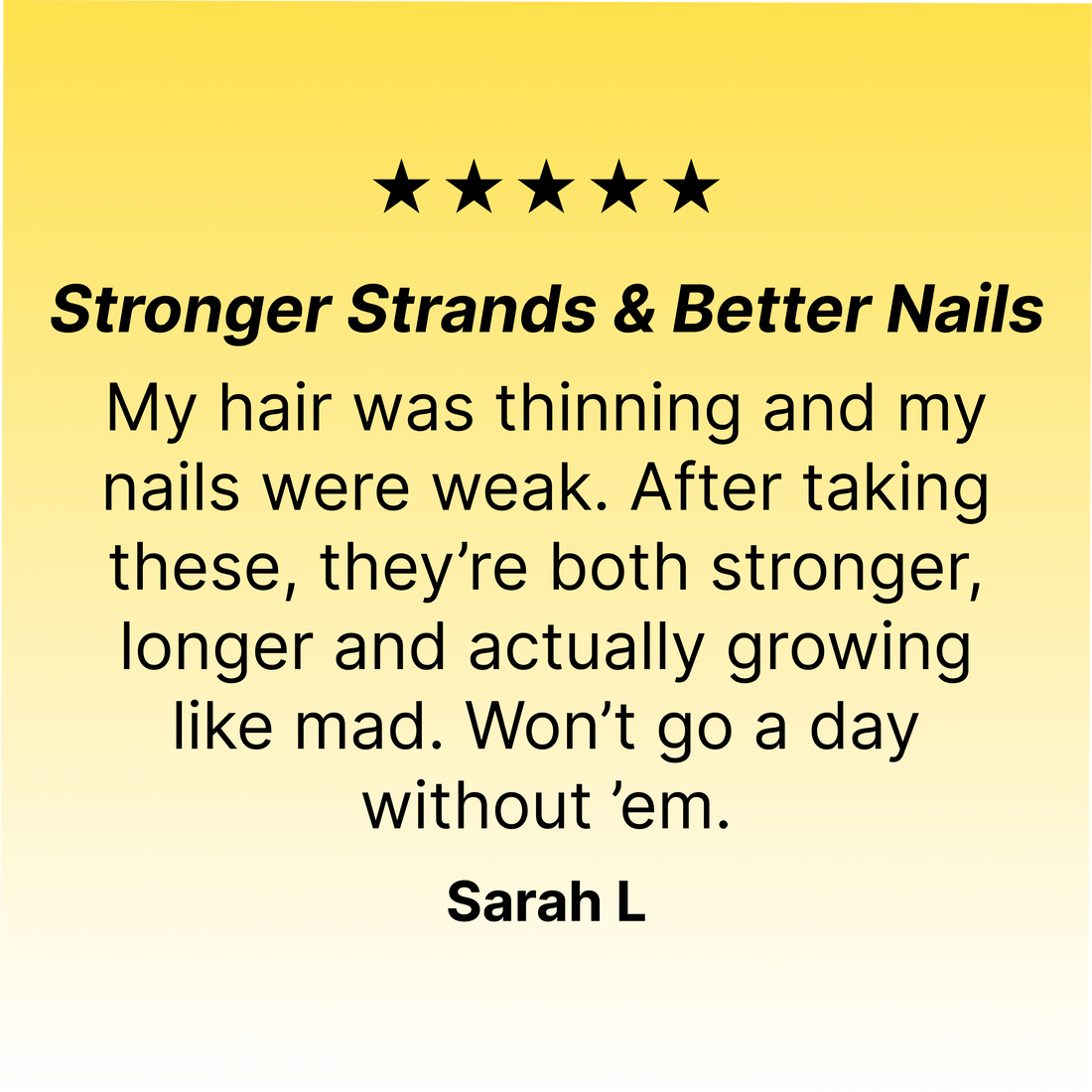 Hair & Nail Booster Supplement