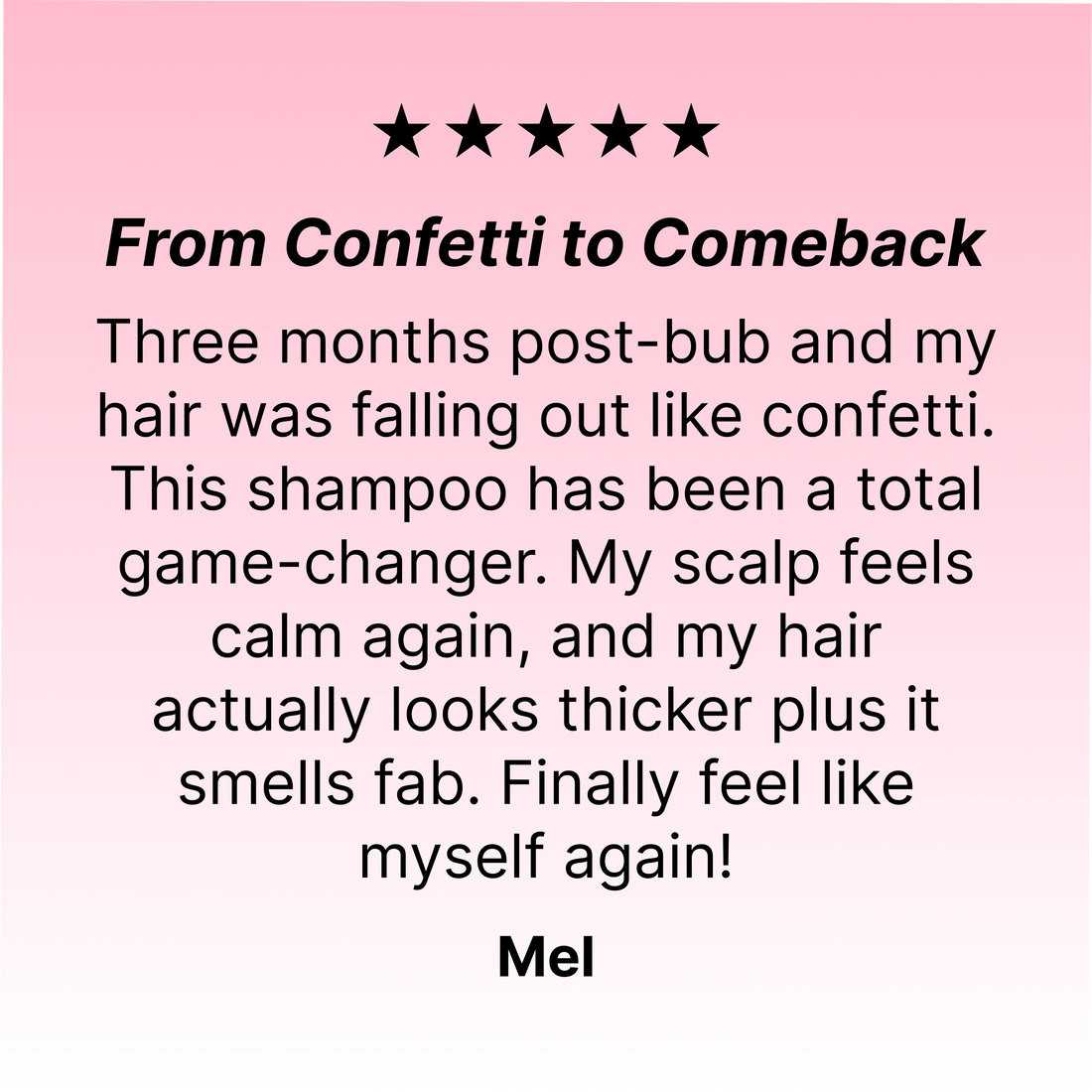 Post Pregnancy Recovery Shampoo