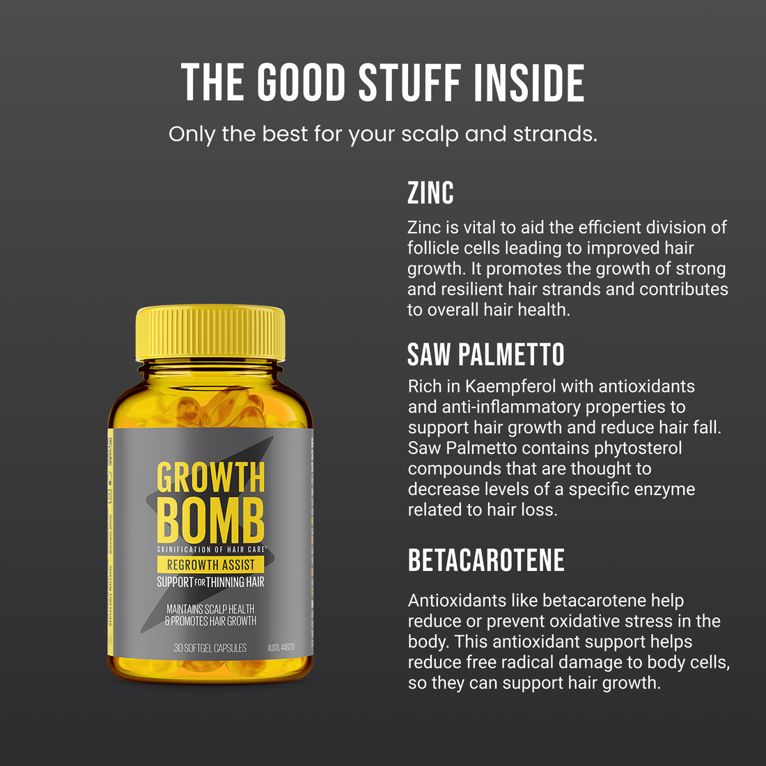 Regrowth Assist Support for Thinning Hair Supplement
