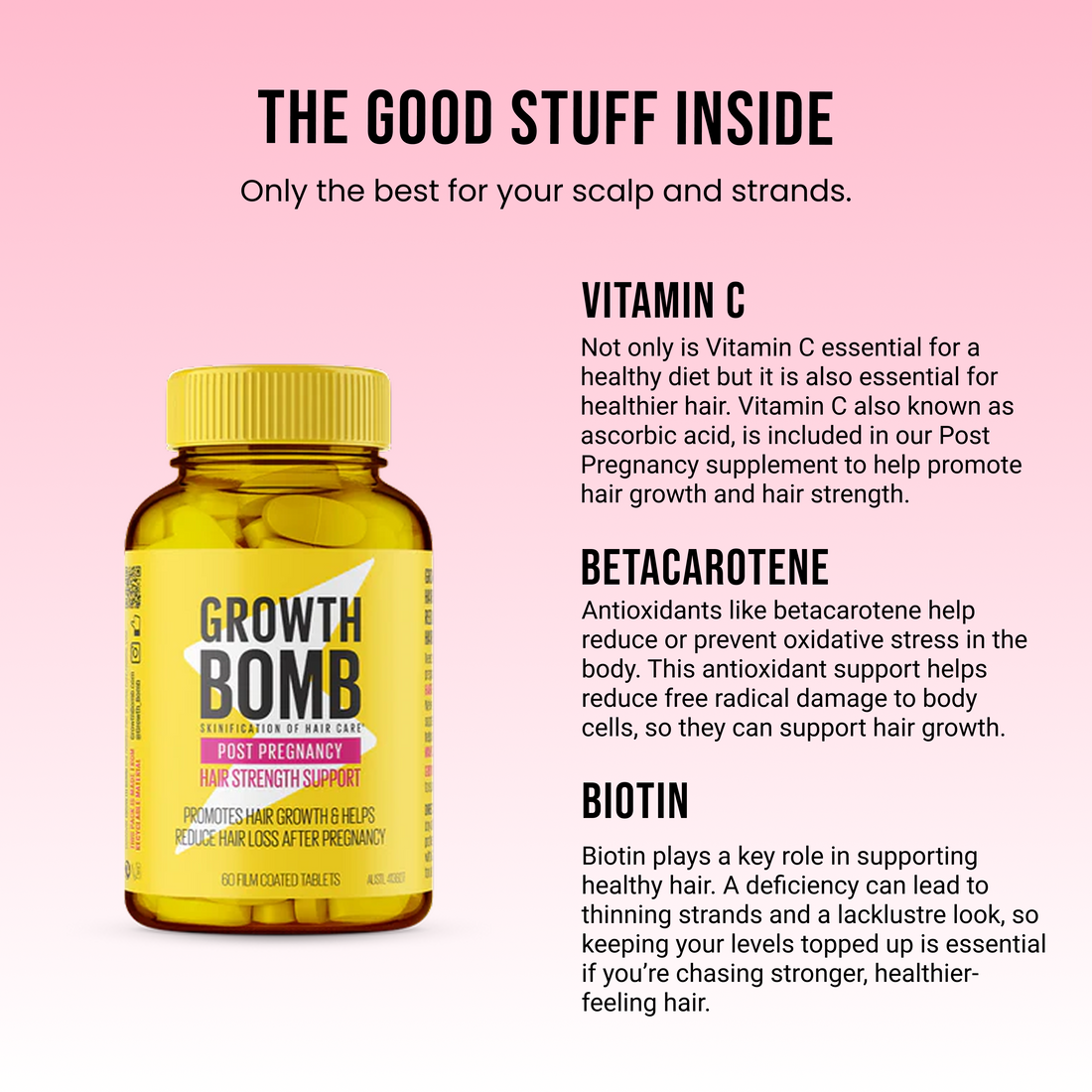 Post Pregnancy Hair Strength Support Supplement